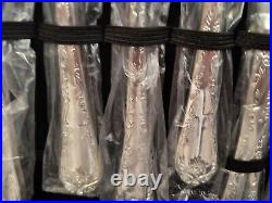 WM Rogers & Son Enchanted Rose Flatware Silver Plated Vintage 63 Piece Set New