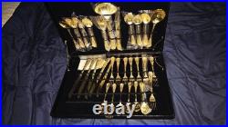 WM Rogers & Son Enchanted Rose Gold Plated Silverware Flatware WM Rogers & Son Enchanted Rose Gold Plated Silverware Flatware