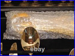 WM Rogers & Son Enchanted Rose Gold Plated Silverware Flatware With Servers