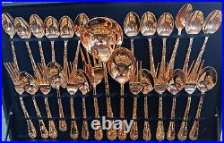 WM. Rogers & Son Gold Plated 51 PC New