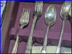 WM Rogers & Son International Silver Plate 71 Pc Set In Box