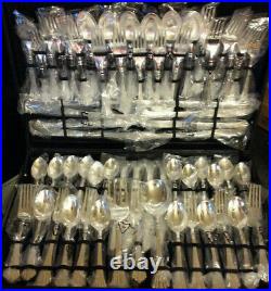 WM Rogers & Son Vintage Set Silverware Silver Plated 62 Pcs NEW
