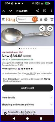 WM Rogers, Stratford vintage Italian Large Serving silverware