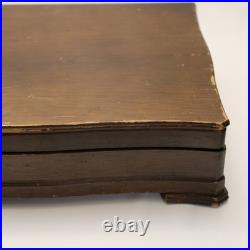 WM Rogers Treasure 84-Piece Silverplate Overlaid Flatware with Original Wood Case