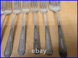 WM Rogers Tudor Plate Oneida Community Friendship/Medality Spoon Fork Flatware