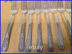 WM Rogers Tudor Plate Oneida Community Friendship/Medality Spoon Fork Flatware