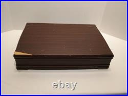 WM Rogers and Son 52pc Silverplate Flatware Set Adoration Pattern In Box