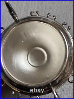 WR Willam Rogers Quadruple New York Antique Silver Plate Sugar Bowl Excellent