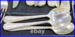 W. M Rogers Co Original Silver Plated Silverware 59 Pieces Withoriginal Box