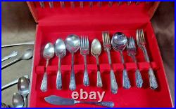 W. M Rogers Co Original Silver Plated Silverware-66 Pieces Withoriginal Box & More