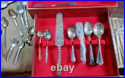 W. M Rogers Co Original Silver Plated Silverware-66 Pieces Withoriginal Box & More