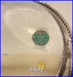 W. M. Rogers Silverplate Coffee & Tea Set with Tray 4 Pc Ornate Serving Set