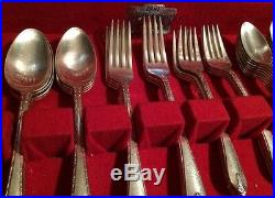 W. M. Rogers & Son 52 Pc IS Exquisite Silver plated Silverware Flatware