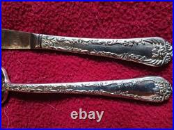 W. M. Rogers & Son ENCHANTED ROSE silverplated flatware silverware 47 piece