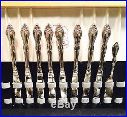 William A Rogers Oneida Old South II Silverplate Flatware Set 58 Pieces MCS