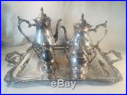 William Rogers Coffee And Tea Silver Plate With Tray