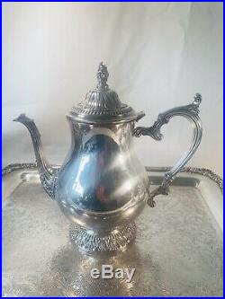 William Rogers Coffee And Tea Silver Plate With Tray