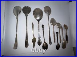 William Rogers International Silver / Silverplate Flatware Lot 125 pieces