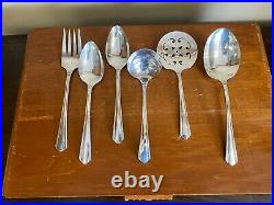 William Rogers Silver Plate Flatware Set MARY LEE Pattern 91 Pieces