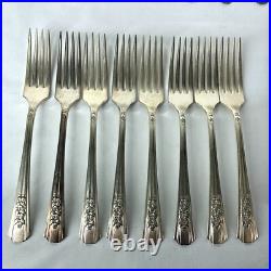 Wm A Rogers A1 Plus Oneida Ltd 1938 ROSALIE PATTERN 34pc Silver Plate Flatware Wm A Rogers A1 Plus Oneida Ltd 1938 ROSALIE PATTERN 34pc Silver Plate Flatware