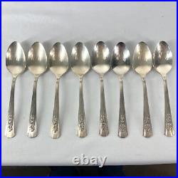 Wm A Rogers A1 Plus Oneida Ltd 1938 ROSALIE PATTERN 34pc Silver Plate Flatware Wm A Rogers A1 Plus Oneida Ltd 1938 ROSALIE PATTERN 34pc Silver Plate Flatware