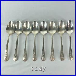 Wm A Rogers A1 Plus Oneida Ltd 1938 ROSALIE PATTERN 34pc Silver Plate Flatware Wm A Rogers A1 Plus Oneida Ltd 1938 ROSALIE PATTERN 34pc Silver Plate Flatware