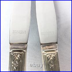 Wm A Rogers A1 Plus Oneida Ltd 1938 ROSALIE PATTERN 34pc Silver Plate Flatware Wm A Rogers A1 Plus Oneida Ltd 1938 ROSALIE PATTERN 34pc Silver Plate Flatware