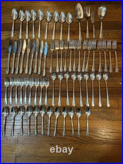 Wm A Rogers A1 Plus Oneida Ltd Silverware Set 66 Pieces- Antique