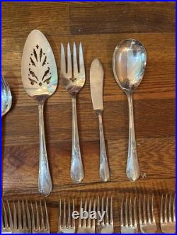 Wm A Rogers A1 Plus Oneida Ltd Silverware Set 66 Pieces- Antique