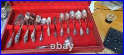 Wm A Rogers AA Oneida Silver Plate Park Lane Chatelaine Dowry Flatware 77 pc Wm A Rogers AA Oneida Silver Plate Park Lane Chatelaine Dowry Flatware 77 pc