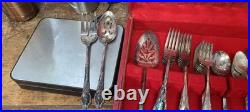 Wm A Rogers AA Oneida Silver Plate Park Lane Chatelaine Dowry Flatware 77 pc Wm A Rogers AA Oneida Silver Plate Park Lane Chatelaine Dowry Flatware 77 pc