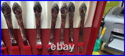 Wm A Rogers AA Oneida Silver Plate Park Lane Chatelaine Dowry Flatware 77 pc Wm A Rogers AA Oneida Silver Plate Park Lane Chatelaine Dowry Flatware 77 pc