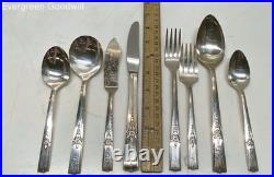 Wm A Rogers Oneida LTD Silver Plate Flatware in Case 52 pcs