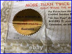 Wm A Rogers Oneida Ltd 1938 52 Piece Set Extra Silver Plate Flatware Silverware