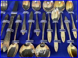 Wm A Rogers Oneida Ltd 1938 52 Piece Set Extra Silver Plate Flatware Silverware