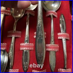 Wm A Rogers Plus Oneida 1934 Debutant Art Deco Silver Plate 52 Pc Set In Cases