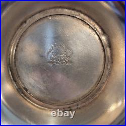 Wm. A. Rogers Silverplate Tea/Coffee Set with Tray Teapot Sugar Creamer Silver Pl