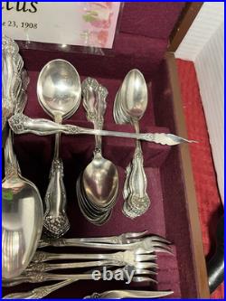 Wm ROGERSARBUTUS PATTERNSET + EXTRAS, 10 LADLESCHEESE SCOOP 120 PIECES1908 Wm ROGERSARBUTUS PATTERNSET + EXTRAS, 10 LADLESCHEESE SCOOP 120 PIECES1908