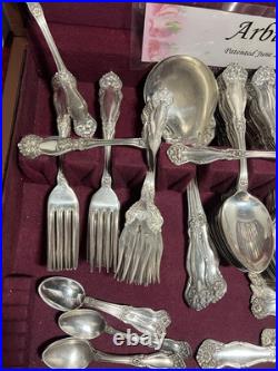 Wm ROGERSARBUTUS PATTERNSET + EXTRAS, 10 LADLESCHEESE SCOOP 120 PIECES1908 Wm ROGERSARBUTUS PATTERNSET + EXTRAS, 10 LADLESCHEESE SCOOP 120 PIECES1908