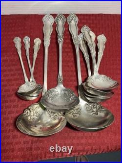 Wm ROGERSARBUTUS PATTERNSET + EXTRAS, 10 LADLESCHEESE SCOOP 120 PIECES1908 Wm ROGERSARBUTUS PATTERNSET + EXTRAS, 10 LADLESCHEESE SCOOP 120 PIECES1908