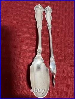 Wm ROGERSARBUTUS PATTERNSET + EXTRAS, 10 LADLESCHEESE SCOOP 120 PIECES1908 Wm ROGERSARBUTUS PATTERNSET + EXTRAS, 10 LADLESCHEESE SCOOP 120 PIECES1908