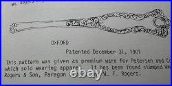 Wm ROGERSOXFORDPARTIAL SETSERVERSDEMITASSES, PASTRY, CASSEROLES, ETC65PC'01