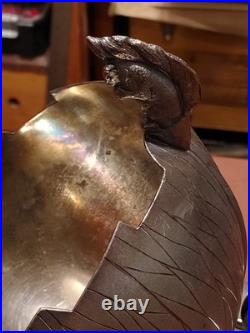 Wm ROGERS Mfg. Co. Hartford Conn VICTORIAN Silver plate Squirrel Nut Bowl