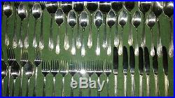 Wm RogersSectional Silverware With Guarantee Certificate and Case 50 piece