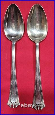 Wm Rogers 1847 Triple Plated Silverware with Box 40 Pieces Ornate Engraved