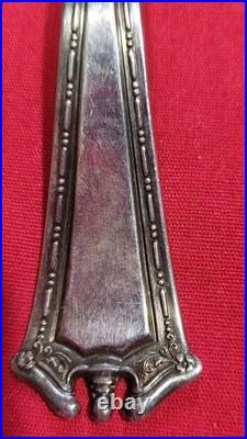 Wm Rogers 1847 Triple Plated Silverware with Box 40 Pieces Ornate Engraved