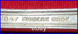 Wm Rogers 1847 Triple Plated Silverware with Box 40 Pieces Ornate Engraved