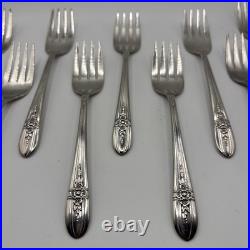 Wm Rogers 1903 Flower Silverplate Flatware 45 Piece Set