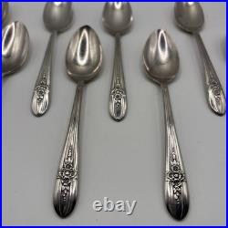 Wm Rogers 1903 Flower Silverplate Flatware 45 Piece Set