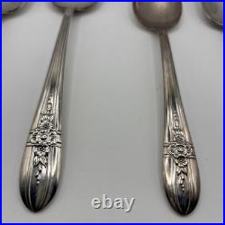 Wm Rogers 1903 Flower Silverplate Flatware 45 Piece Set
